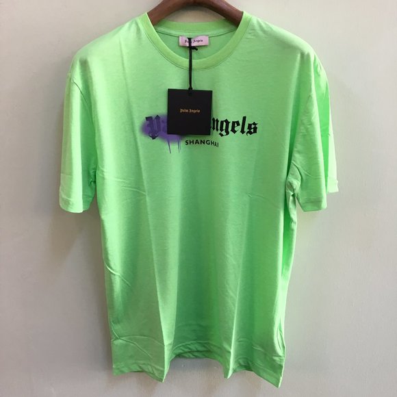 palm angels green t shirt